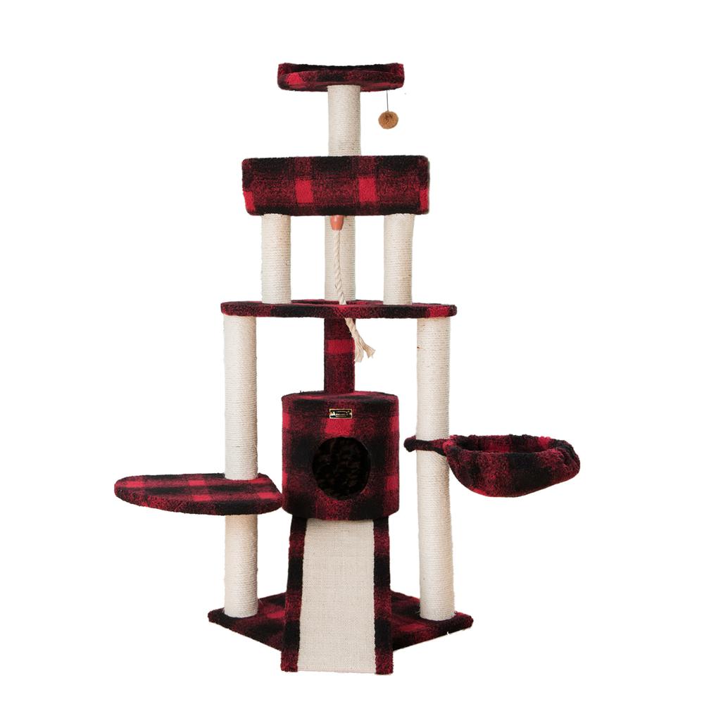 Classic Real Wood Cat Tree Four Levels