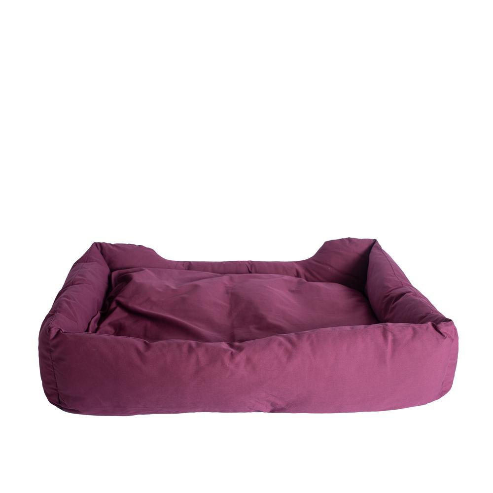 Extra Large Burgundy Bolstered Pet Bed