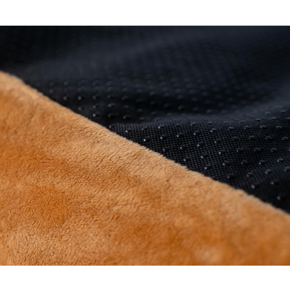 Large Earth Brown Bolstered Pet Bed And Mat