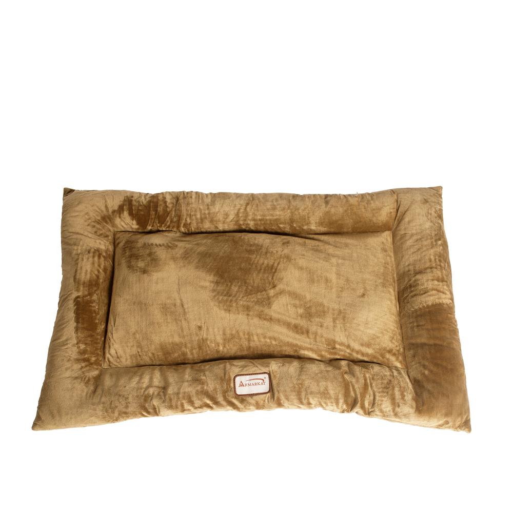 Medium Pet Bed Mat With Poly Fill Cushion In Sage Green