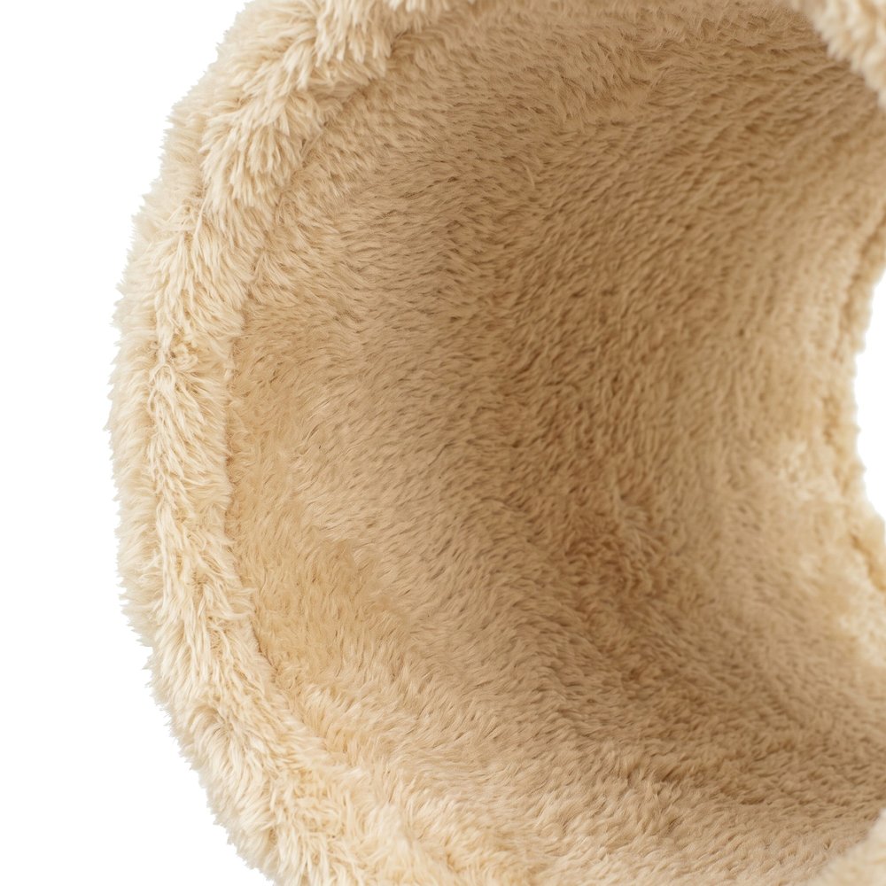 Bison Pets Tall Cat Tree with Hammock, Scratch Posts, and Top Perch, Tan