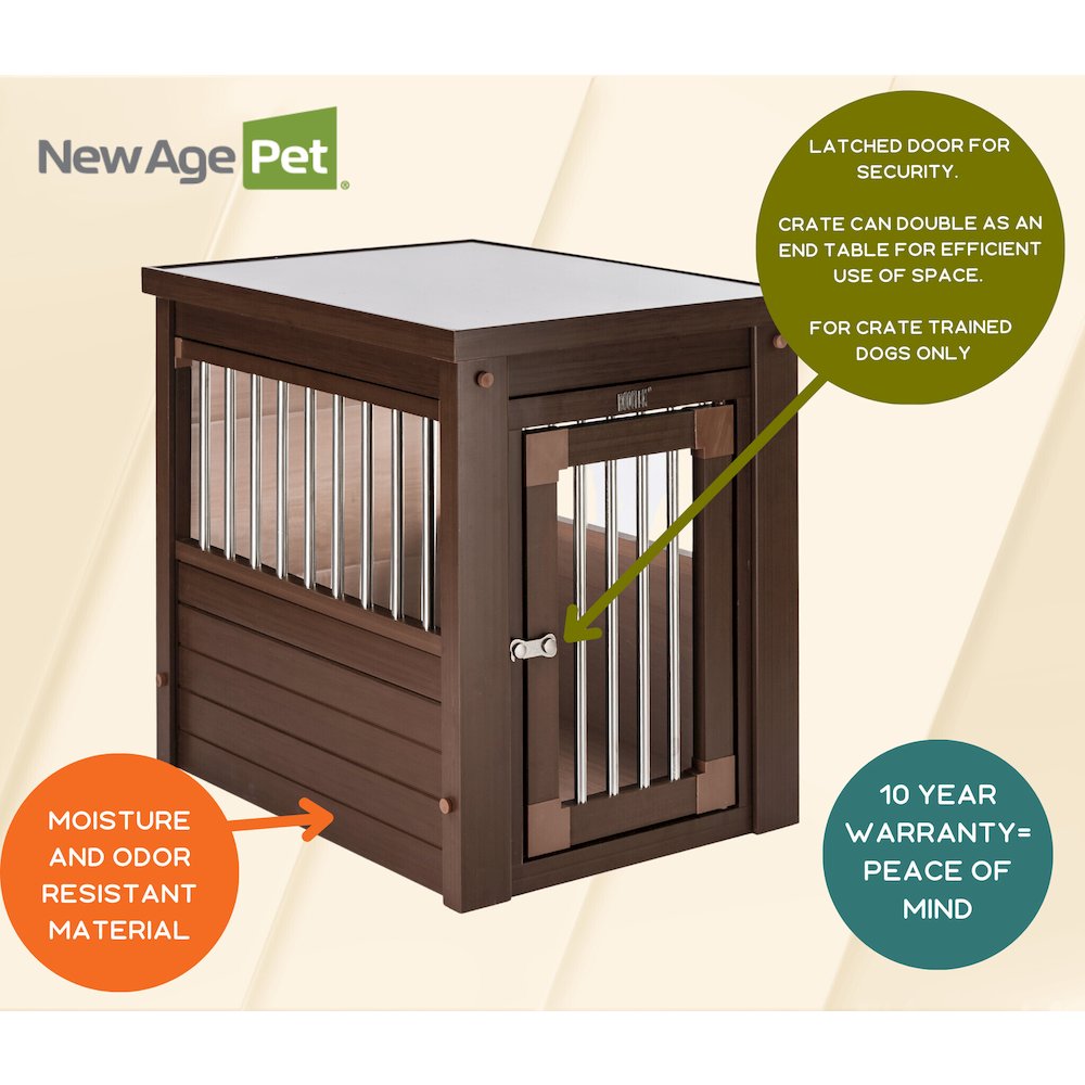 ECOFLEX® Dog Crate End Table - Russet Small
