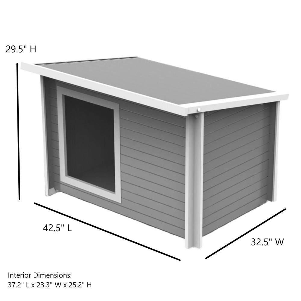 ECOFLEX® Rustic Lodge Outdoor Dog House Extra Large
