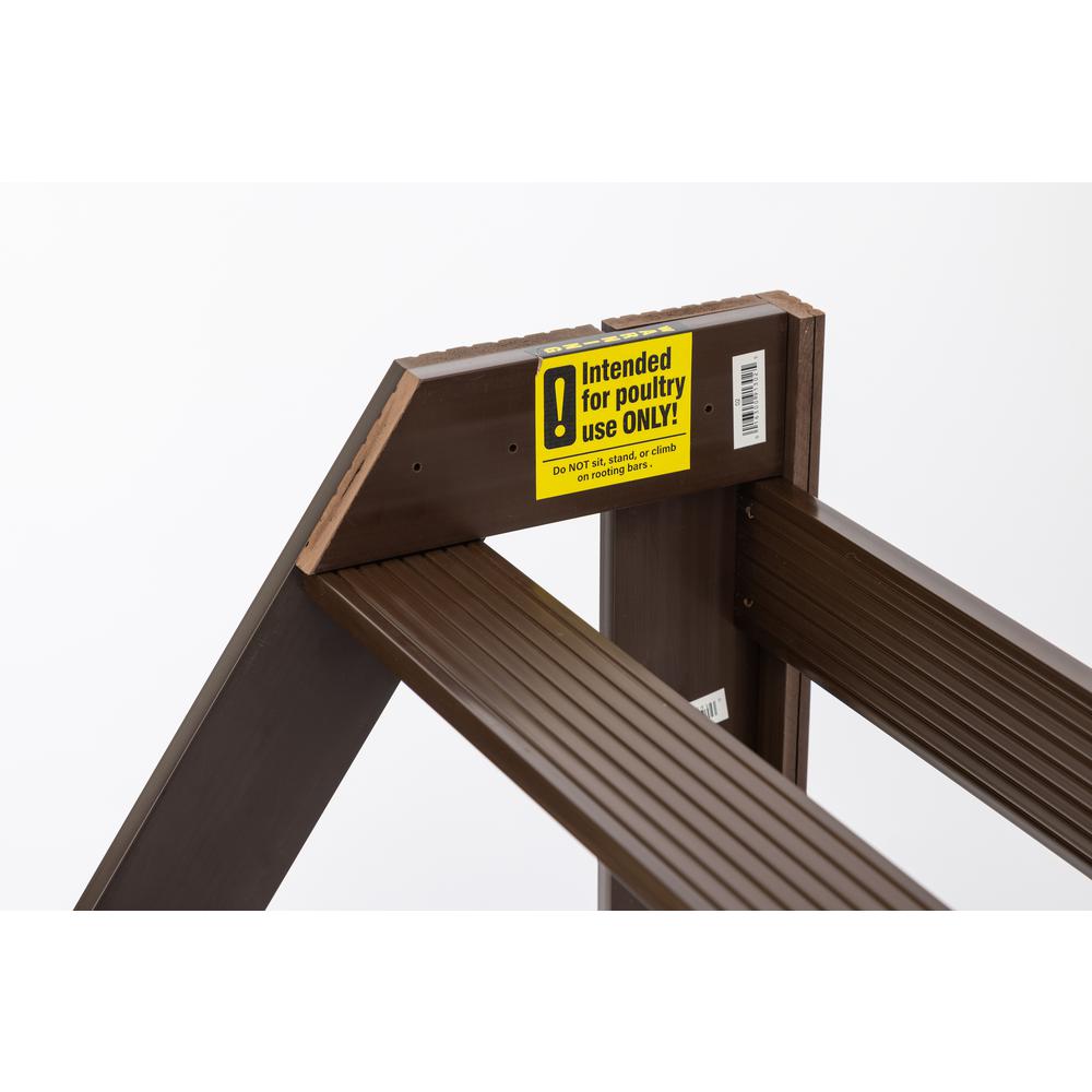 New Age Pet Restful Roost, L Shape Roosting Bar, Large- Walnut