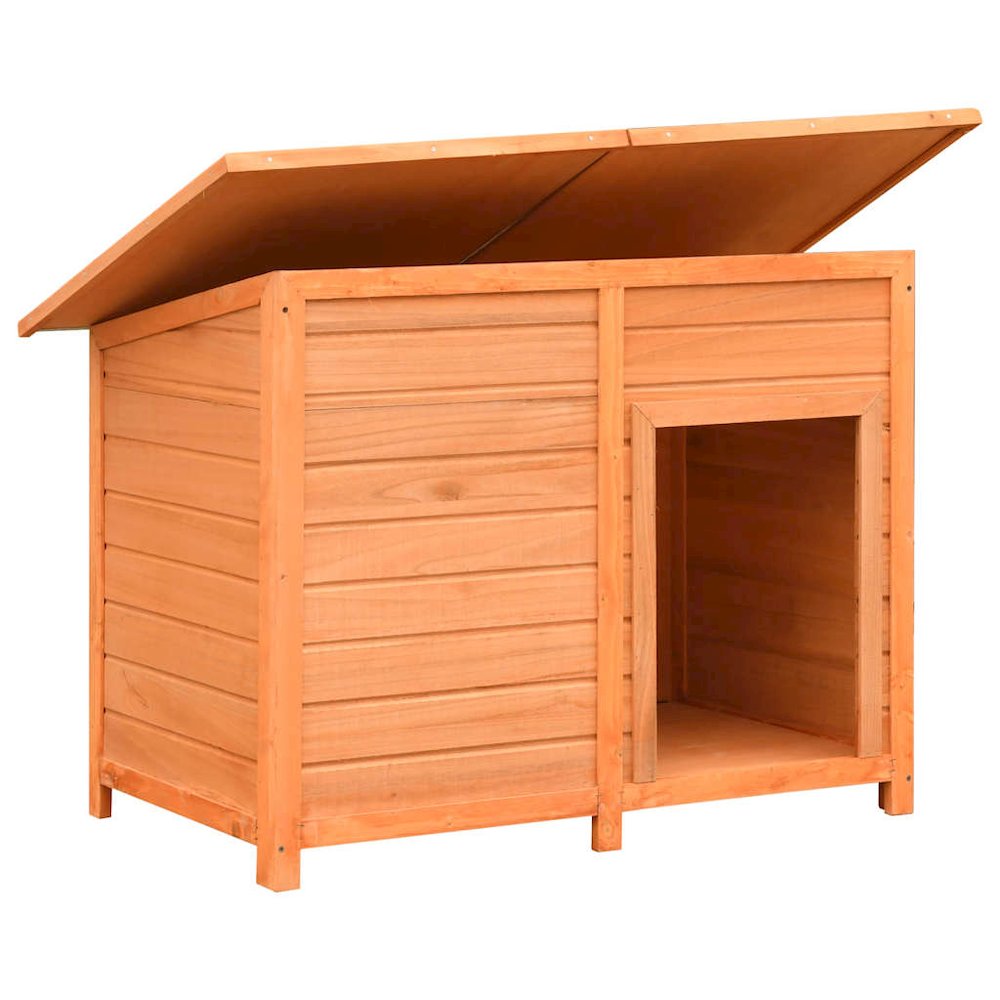 vidaXL Dog Cage Solid Pine & Fir Wood 47.2"x30.3"x33.9