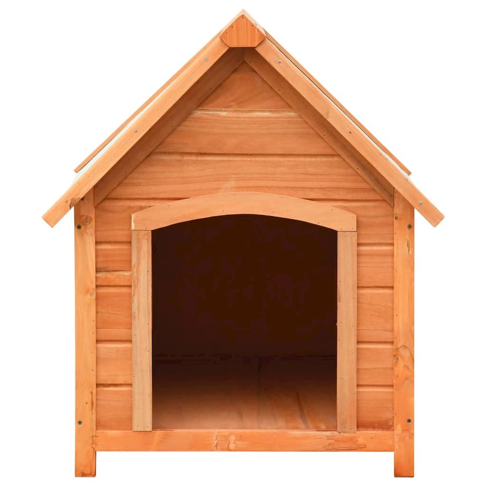 Dog House Brown And Green Solid Pine And Fir Wood Medium