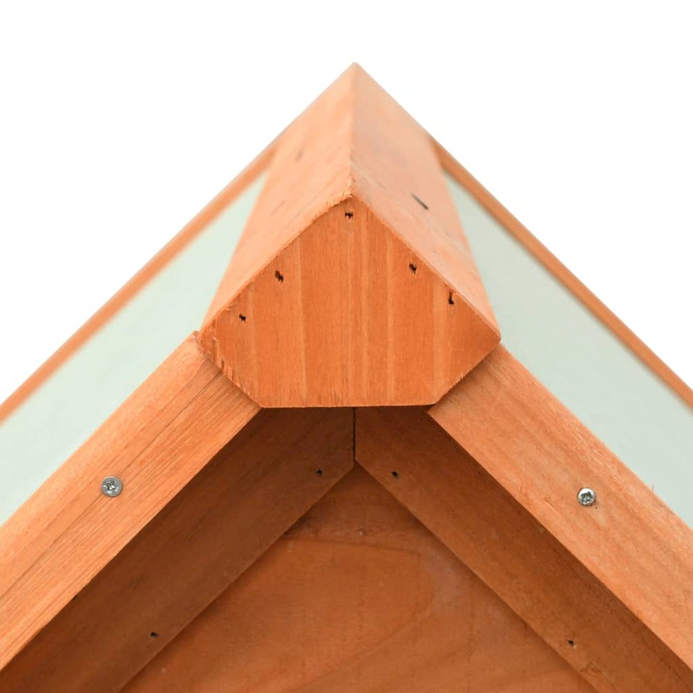 Dog House Brown And Green Solid Pine And Fir Wood Medium