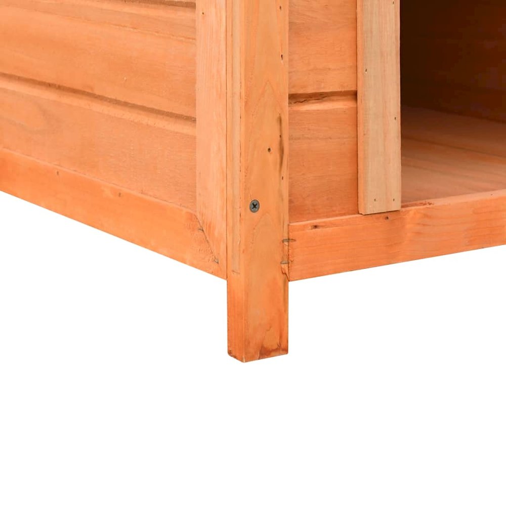 Dog House Brown And Green Solid Pine And Fir Wood Medium