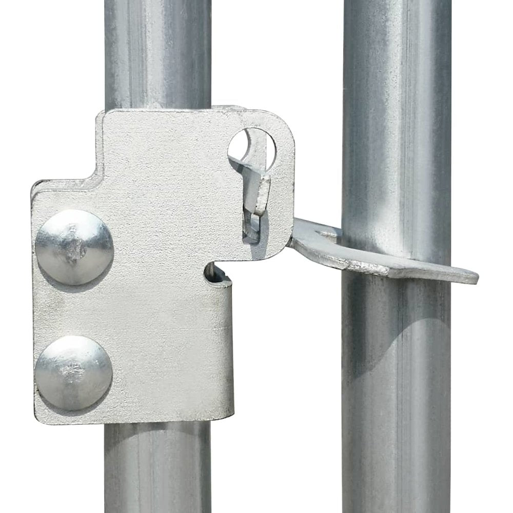 Chicken Coop Silver Galvanized Steel 262.2W x 78.7D x 78.7H