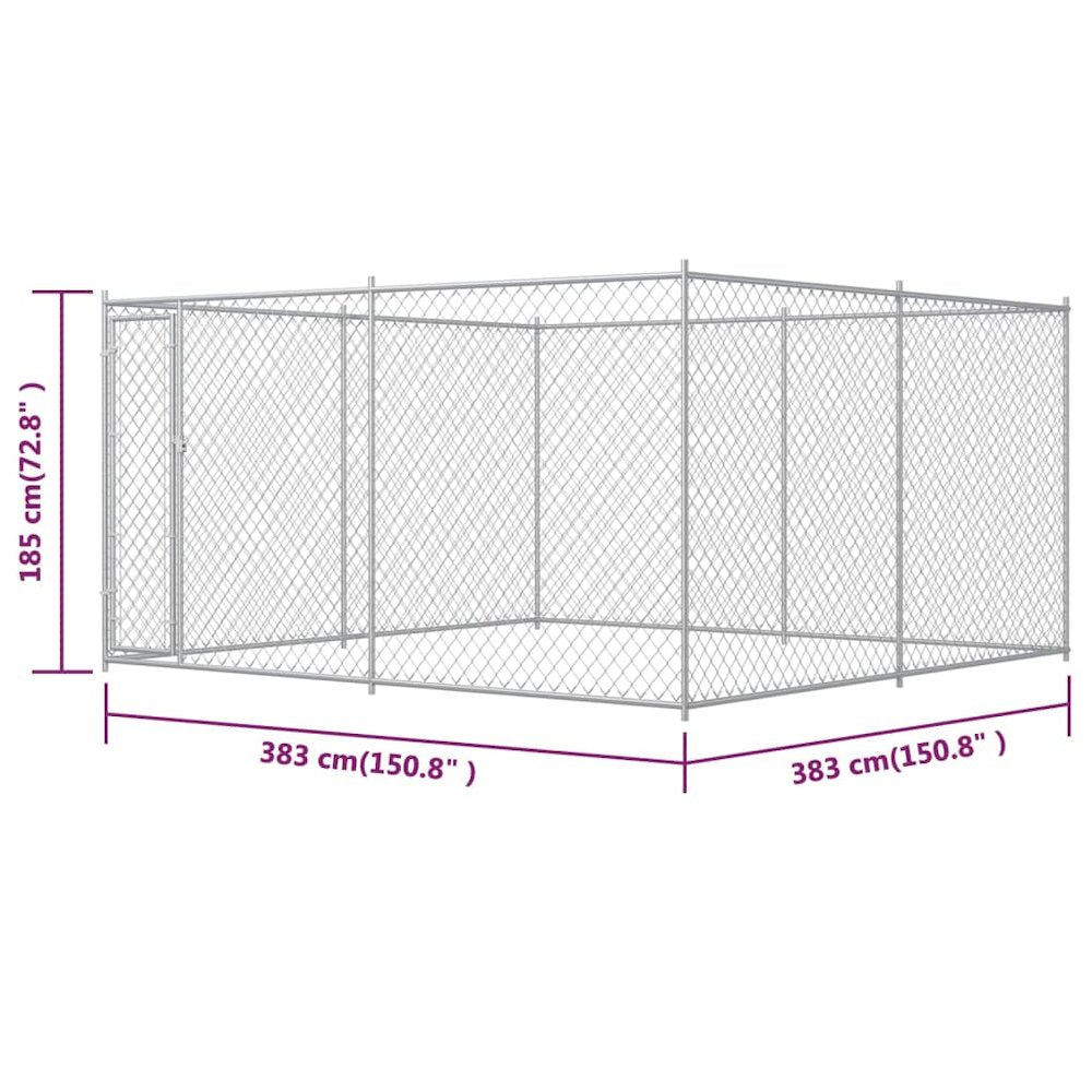 Dog Kennel Galvanized Steel Durable Dog Kennel