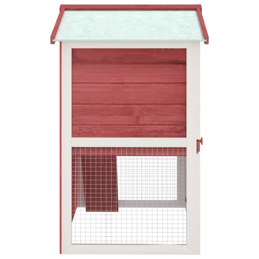 Rabbit Hutch Red And White 23.6W x 37D x 38.6