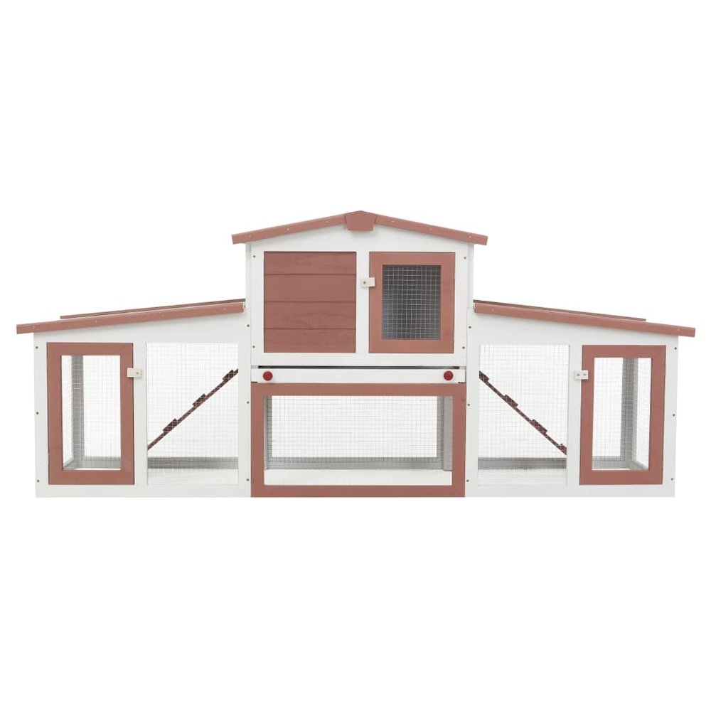 Rabbit Hutch Brown And White