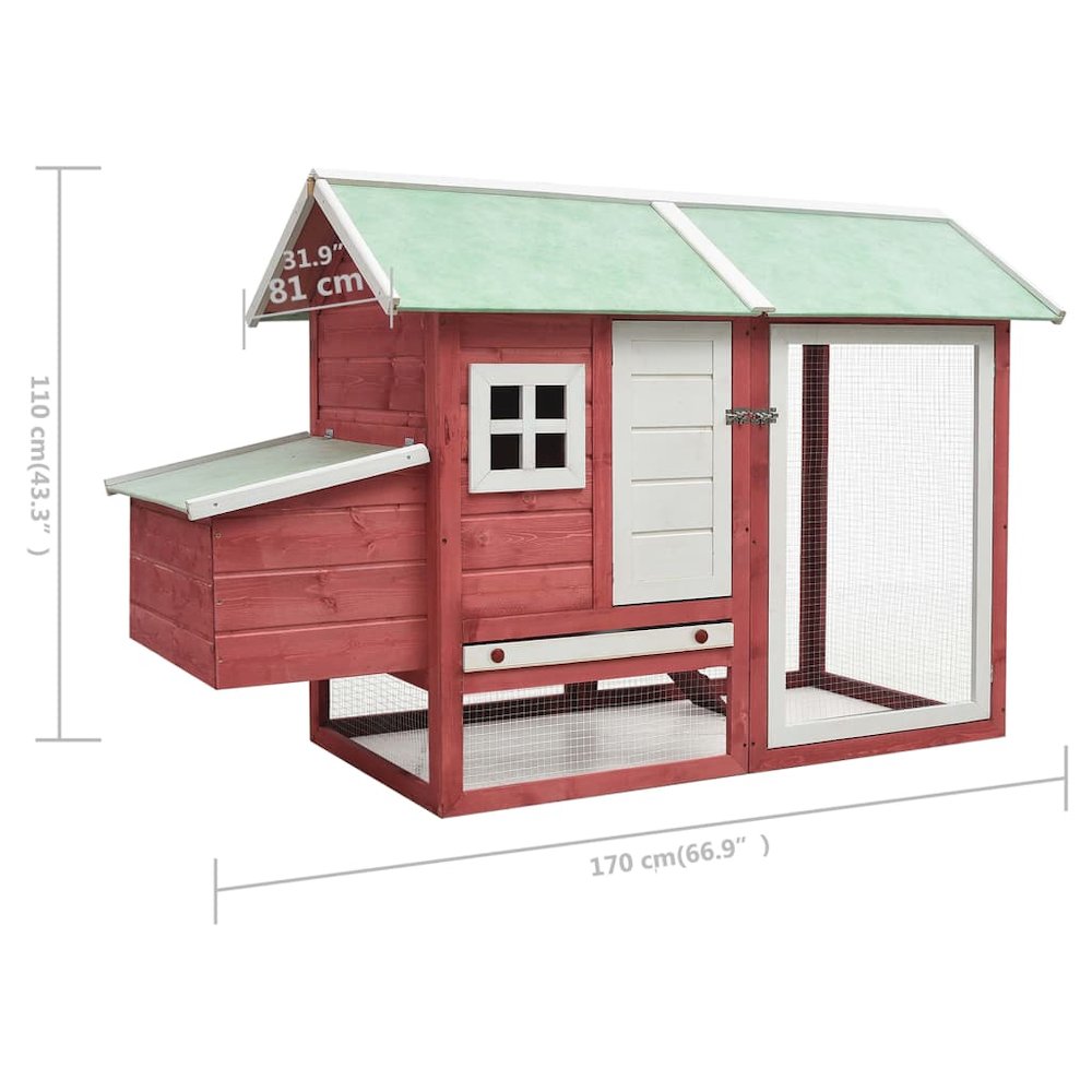 Rabbit Hutch Red and Green