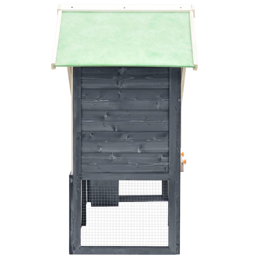 Rabbit Hutch Grey And White 24.8W x 55.1D x 47.2H