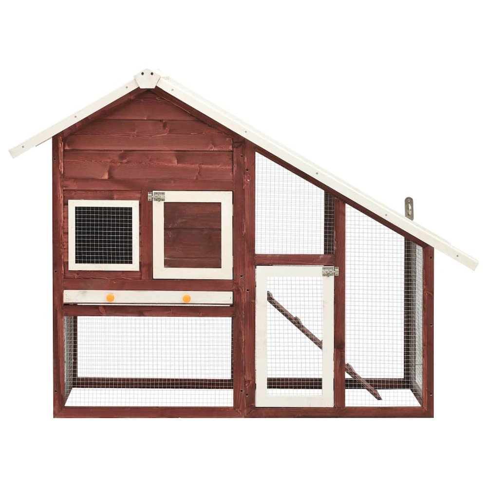 Rabbit Hutch Mocha And White 55.1W x 55.1D x 47.4H