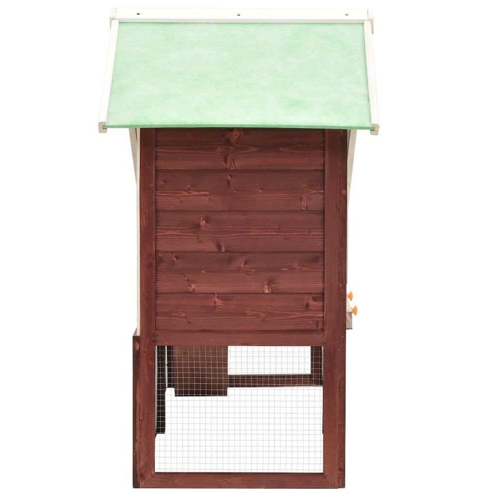 Rabbit Hutch Mocha And White 55.1W x 55.1D x 47.4H