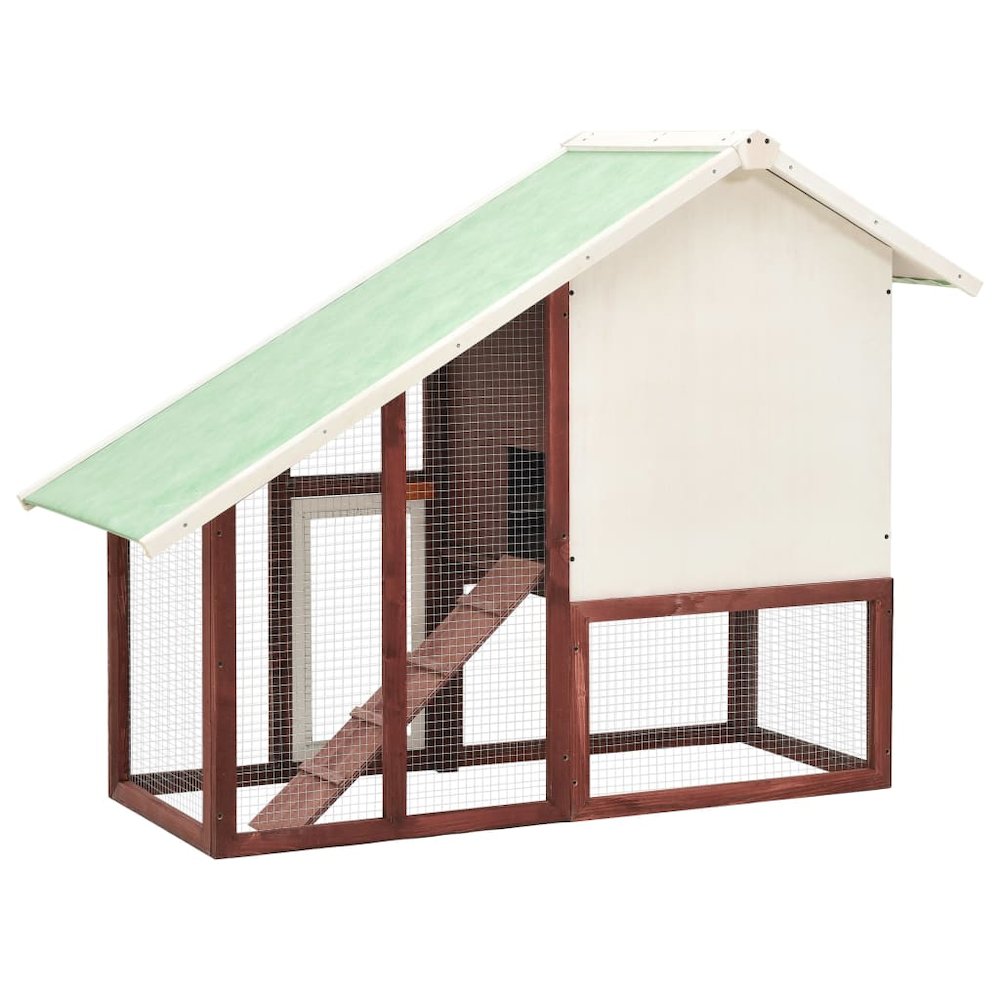 Rabbit Hutch Mocha And White 55.1W x 55.1D x 47.4H