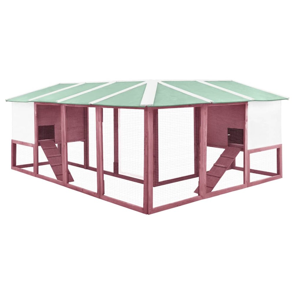 Rabbit Hutch Mocha And White 98.4W x 98.4D x 41.3H