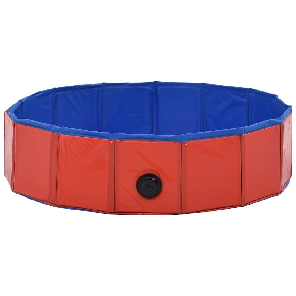 Dog Swimming Pool Red Pvc Collapsible