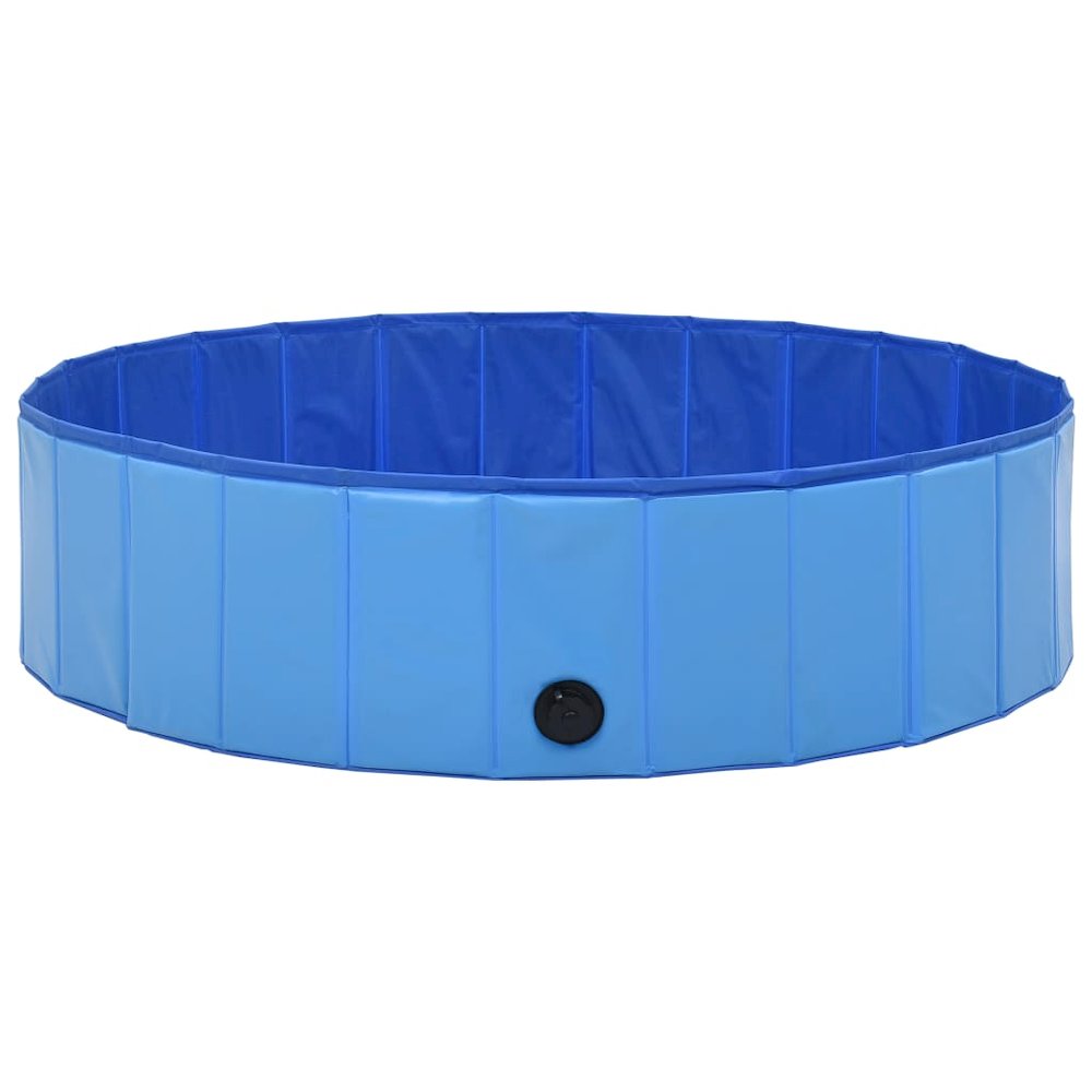 Dog Swimming Pool Blue Pvc Foldable 47.2W x 47.2D x 11.8H