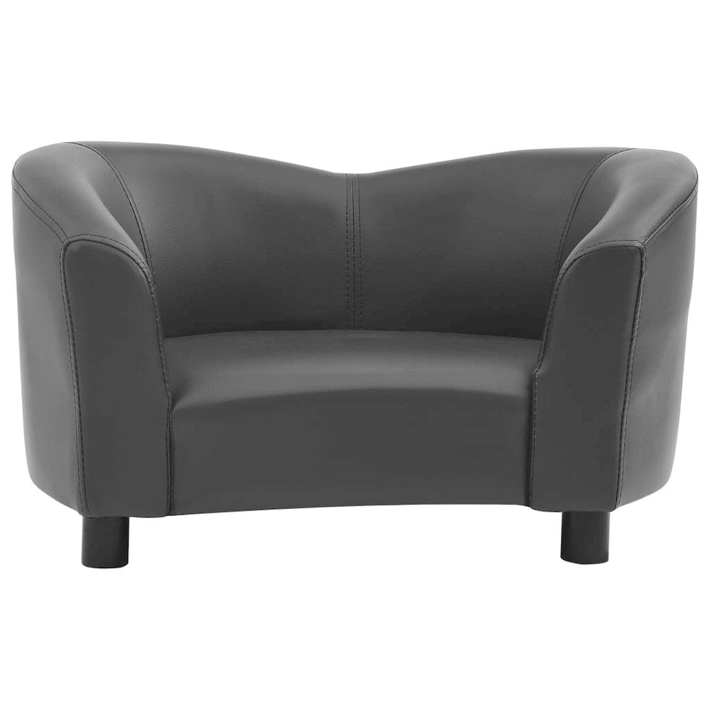 Dog Sofa Grey 100% Polyurethane, Solid Fir Wood