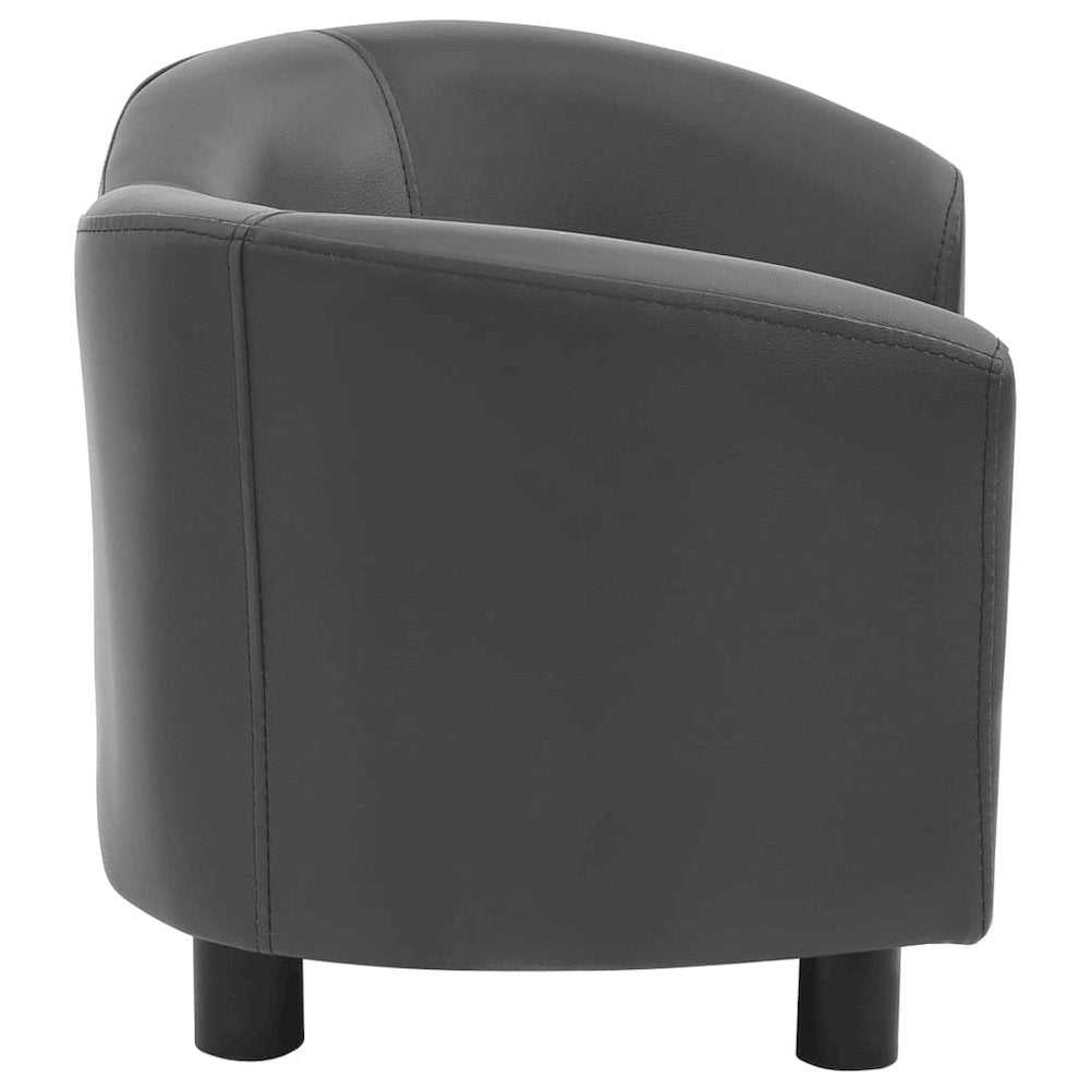 Dog Sofa Grey 100% Polyurethane, Solid Fir Wood