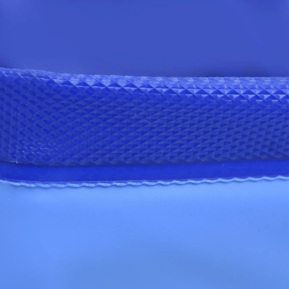 Dog Swimming Pool Blue Pvc Collapsible 118.1W x 118.1D x 15.7H