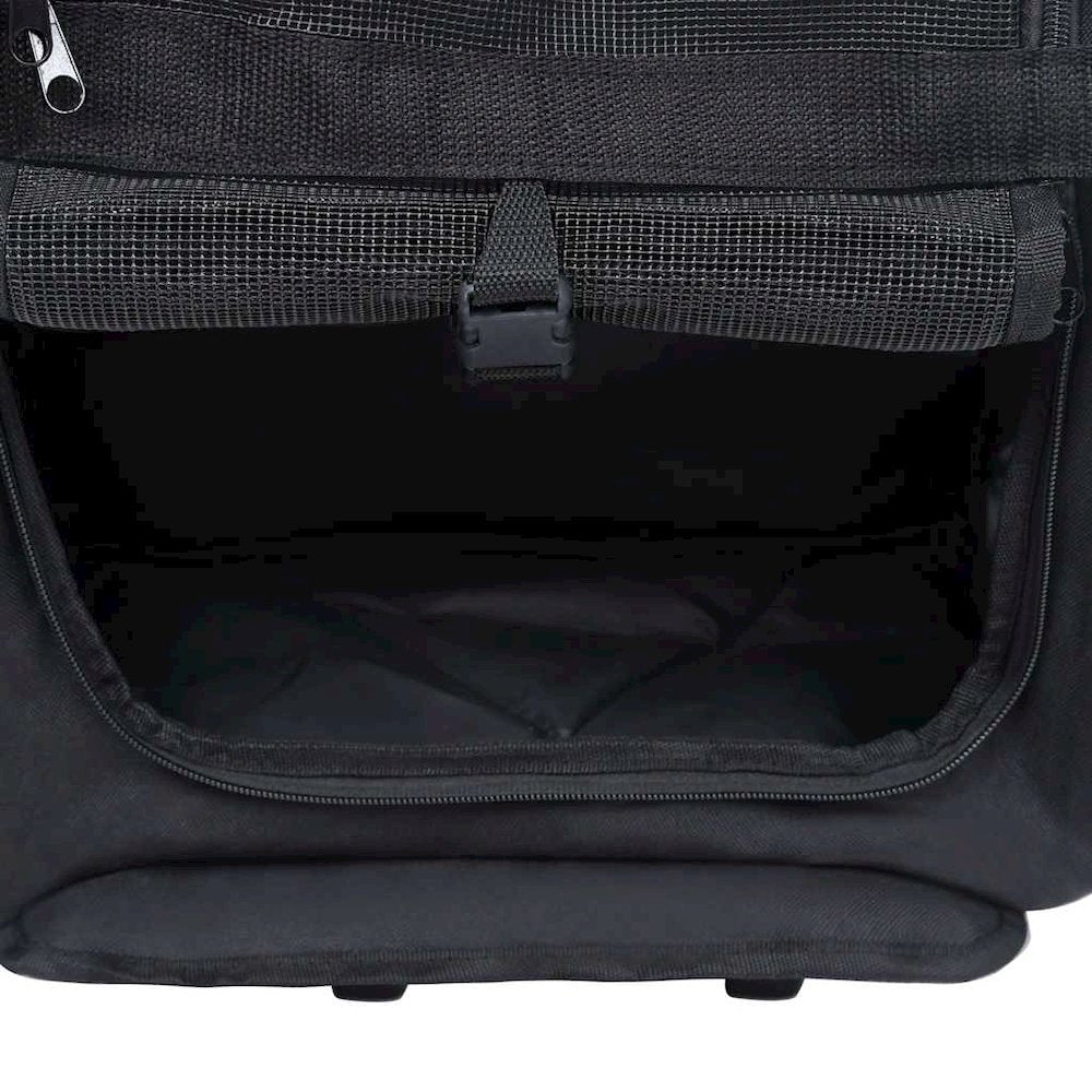 Pet Trolley Black Fabric, metal Small Foldable Pet Trolley