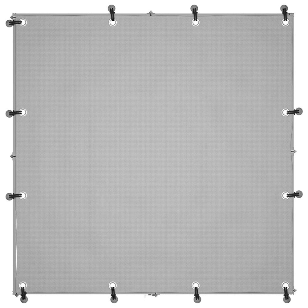 Dog Kennel Silver And Grey Steel, Polyethylene (Pe)