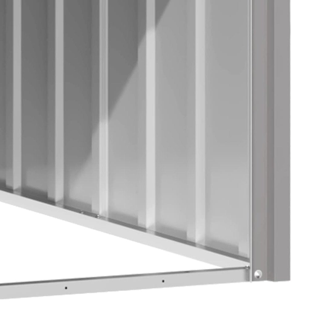 Dog House Anthracite Galvanized Steel Large Durable in Light Grey