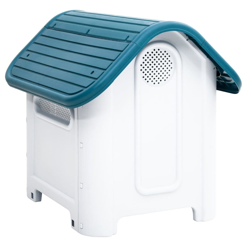 Dog House Blue And White Polypropylene Small Durable