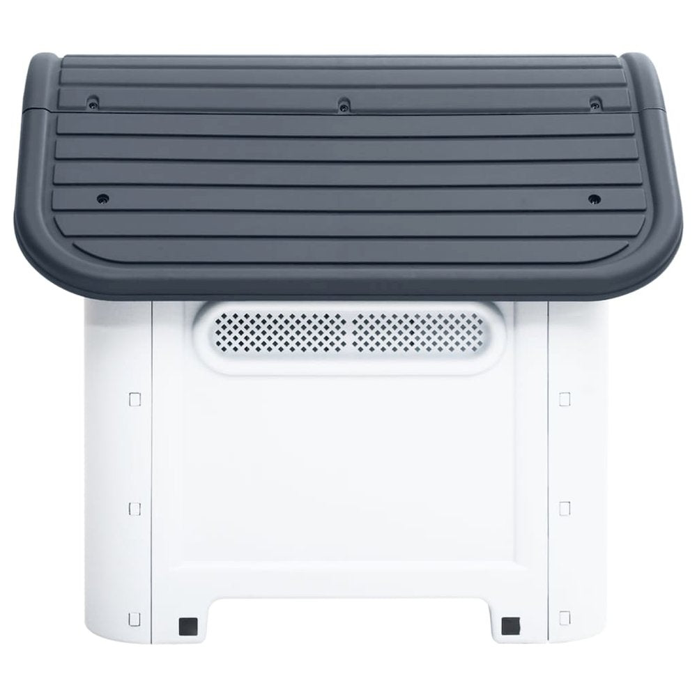 Dog House Grey And White Polypropylene