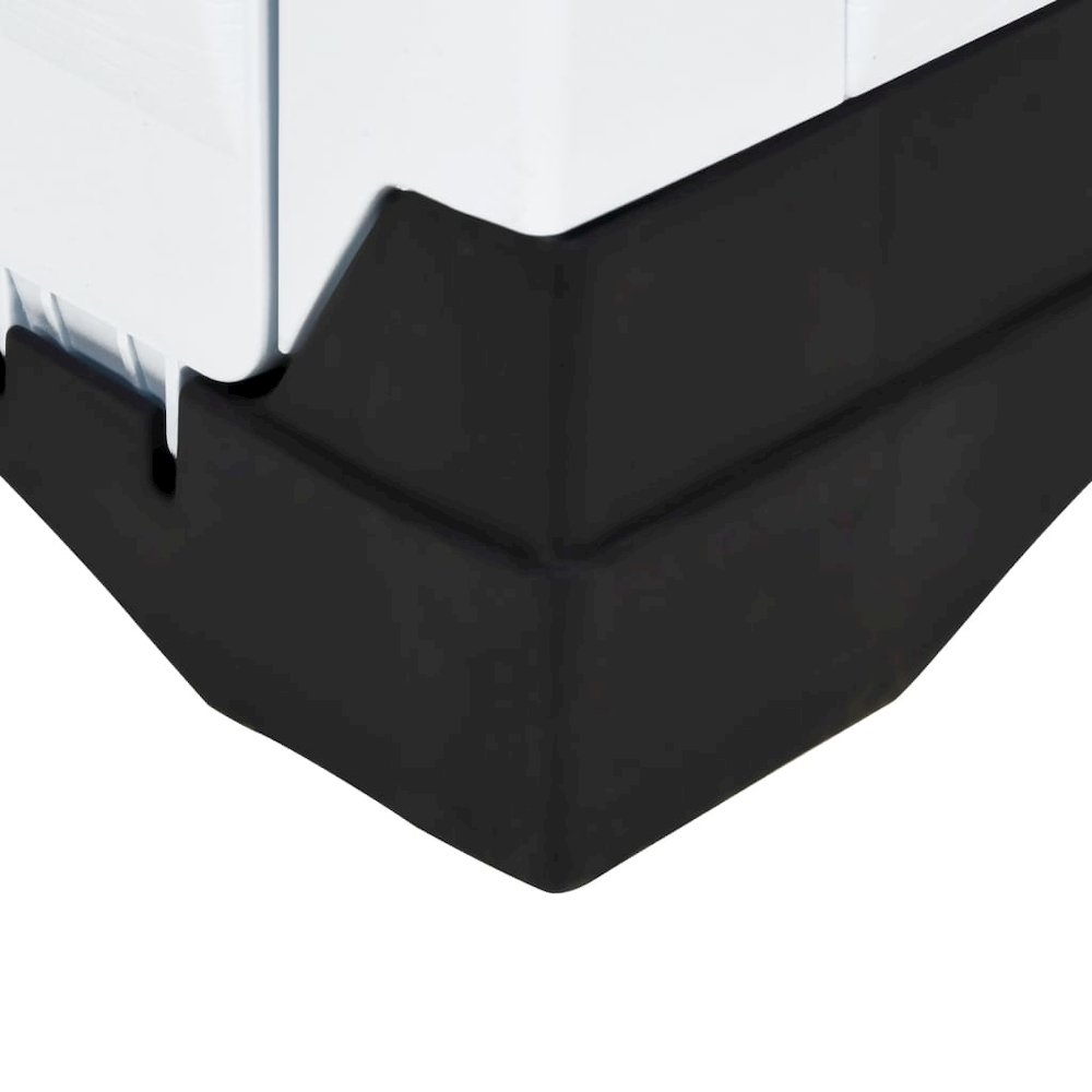 Dog House Blue, White, Black Polypropylene 35.6W x 26.8D x 26H