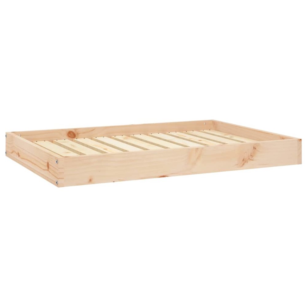 Dog Bed Natural Wood Solid Pine Wood 36.0 x 25.2 x 3.5 in Durable