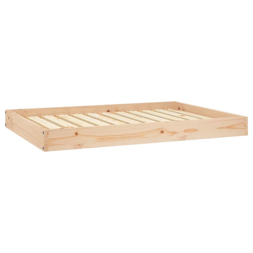 Dog Bed Natural Wood Solid Pine Wood 40.0 x 29.1 x 3.5 in