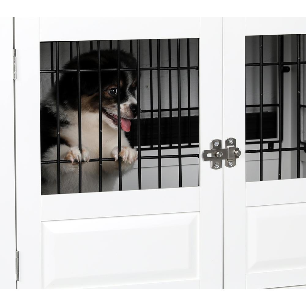 Fairview Triple Door Crate, Large, White