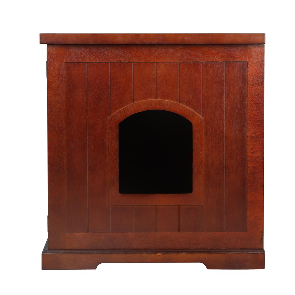 Cat Washroom Bench, Walnut
