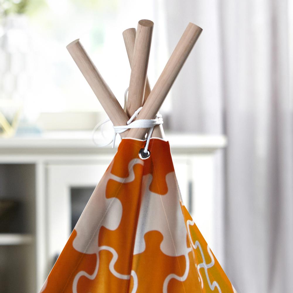 Pet Teepee, Orange Puzzle , Medium