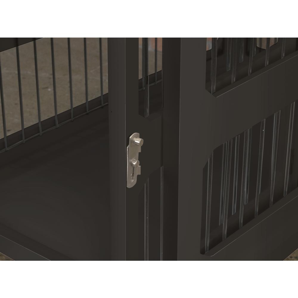 Slide Aside Crate And End Table, Black, Medium