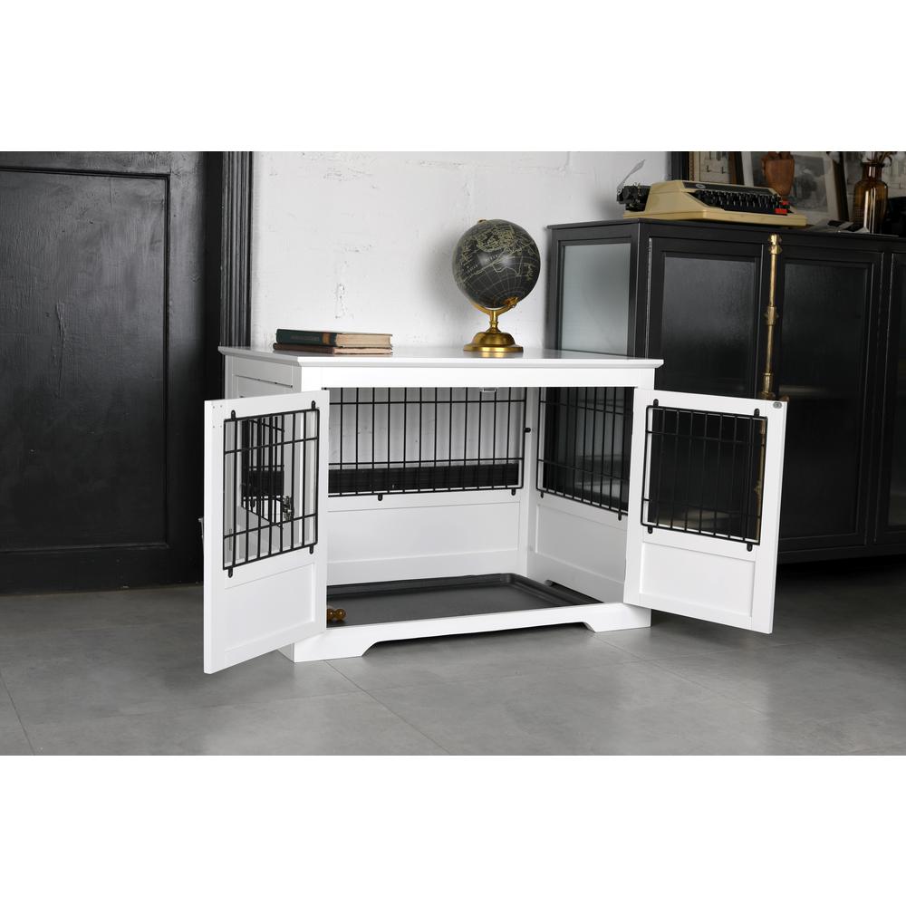 Fairview Triple Door Crate, Large, White