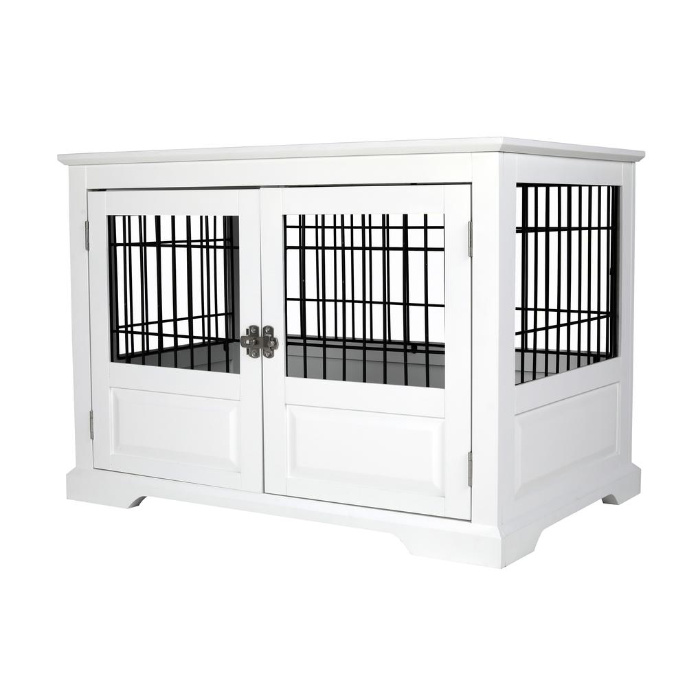 Fairview Triple Door Crate, Large, White