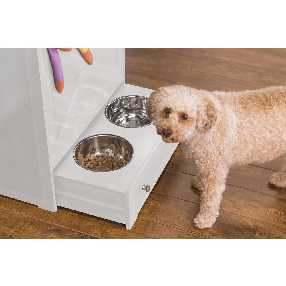 Windsor Pet Feeder, White