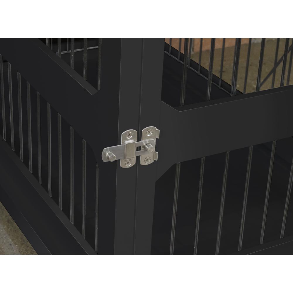 Slide Aside Crate And End Table, Black, Medium