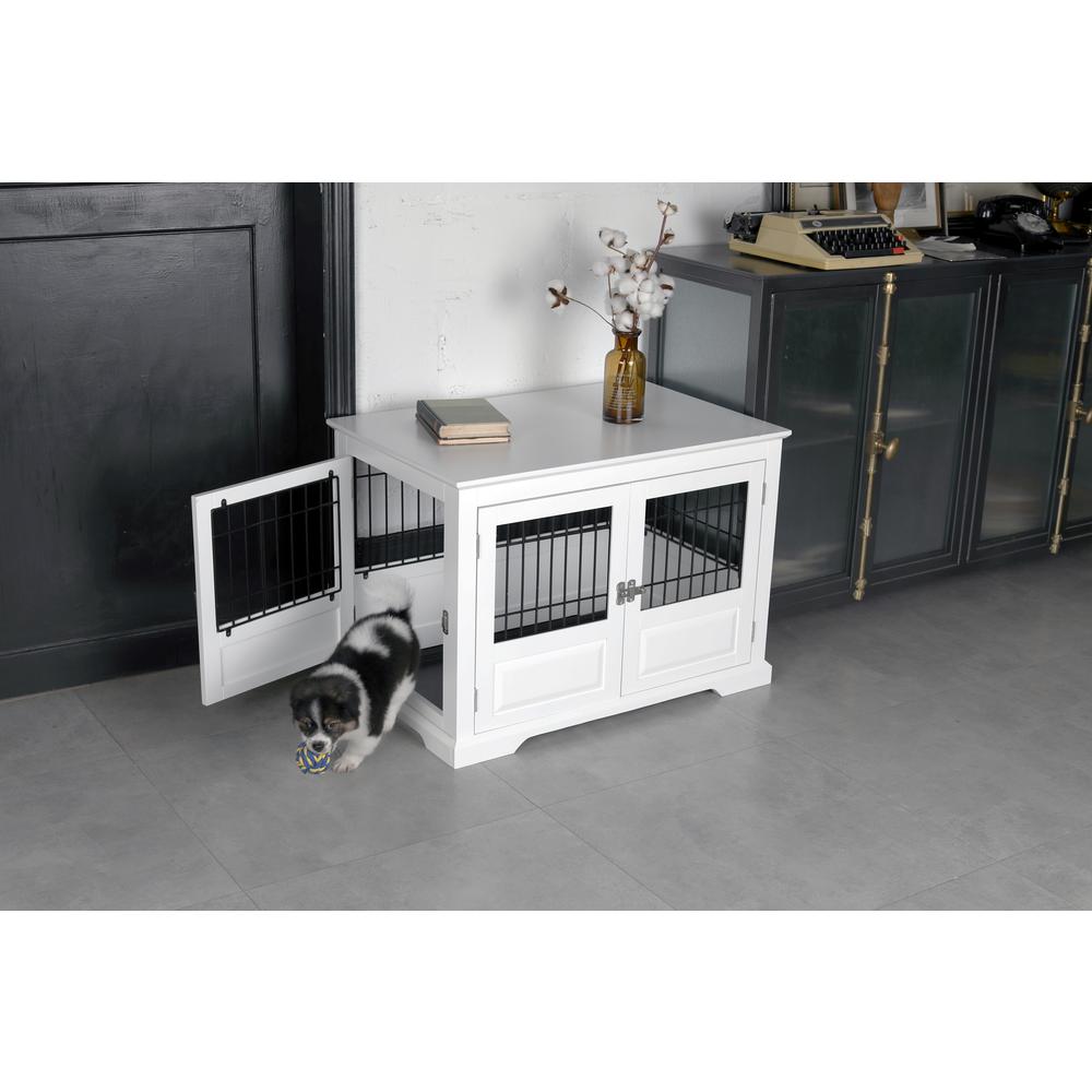 Fairview Triple Door Crate, Large, White