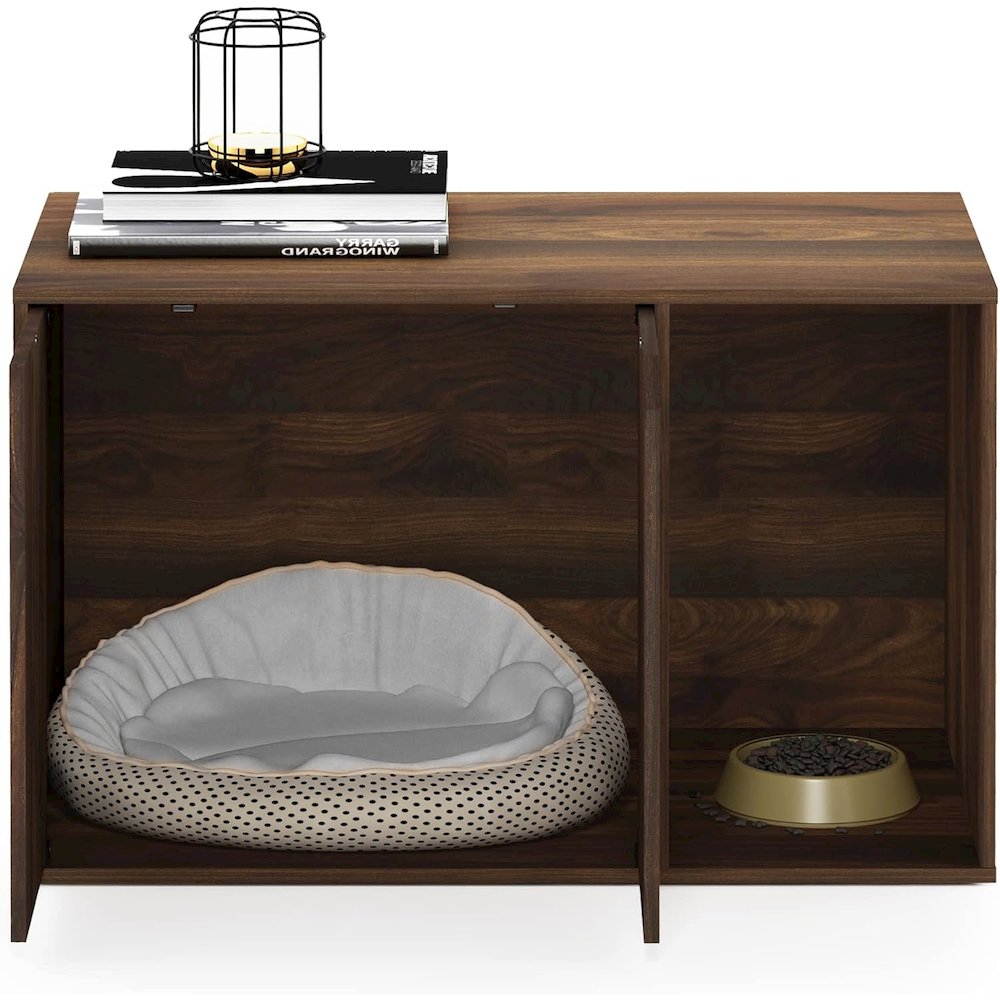 Furinno Peli Litter Box Enclosure, Columbia Walnut