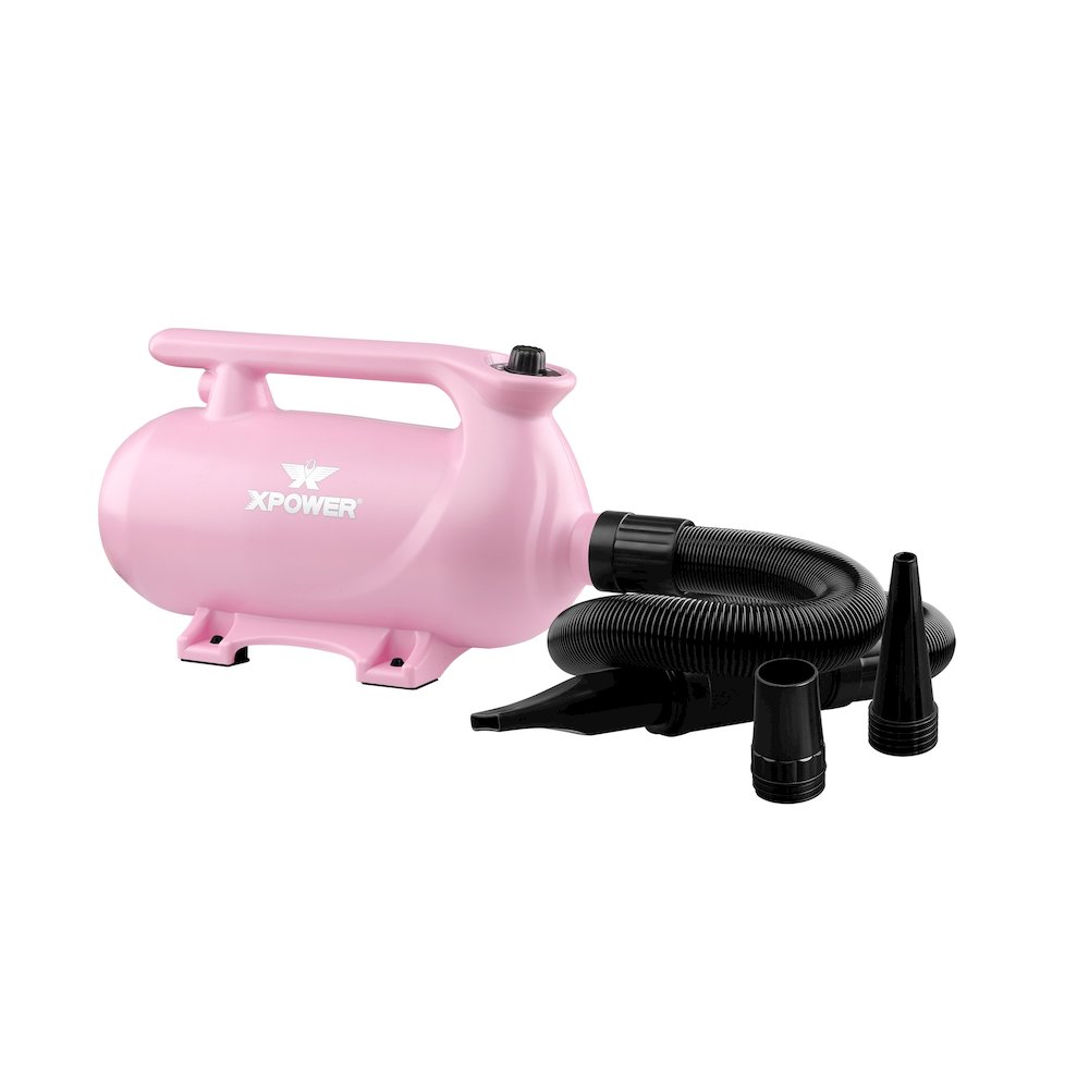 B-163 High Velocity Variable Speed Double Motor Pet Dryer - Pastel Pink