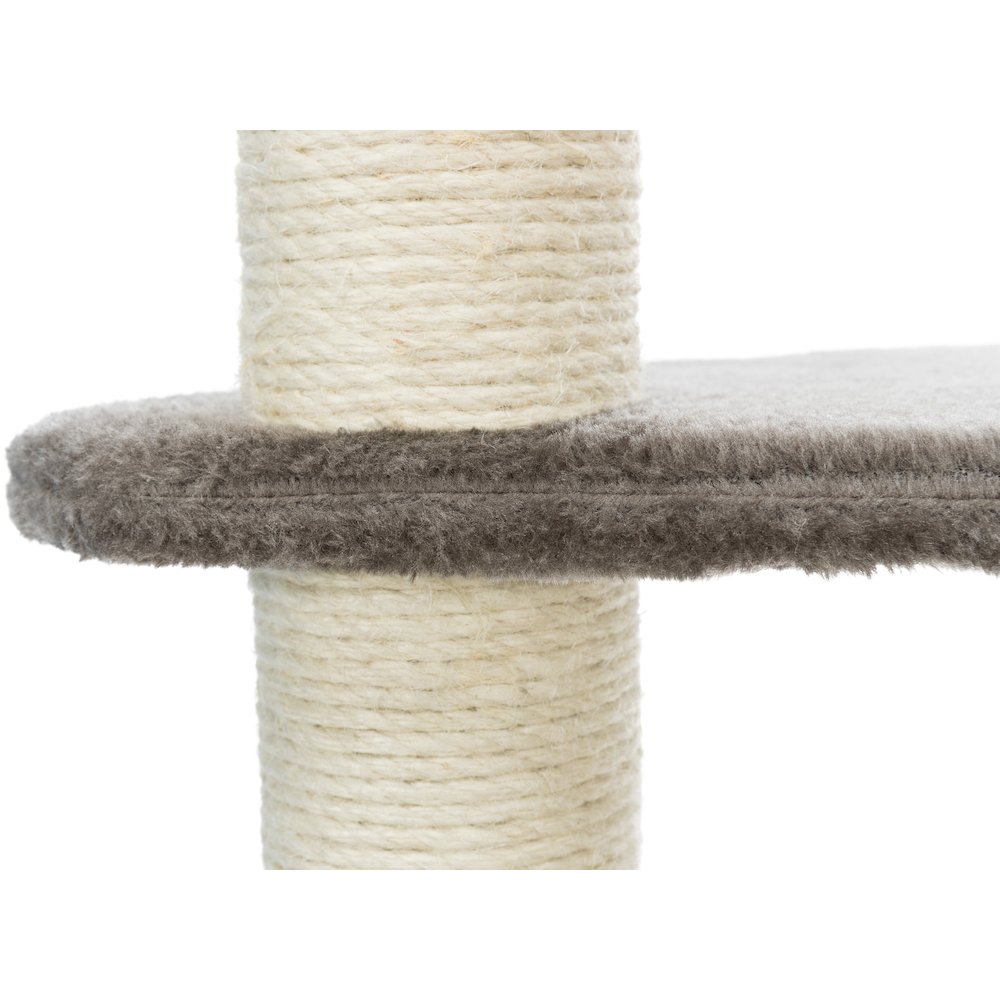 Altea Plush 3-Level 46.1" Cat Tree with Sisal Scratching Posts & Cat Toy, Gray