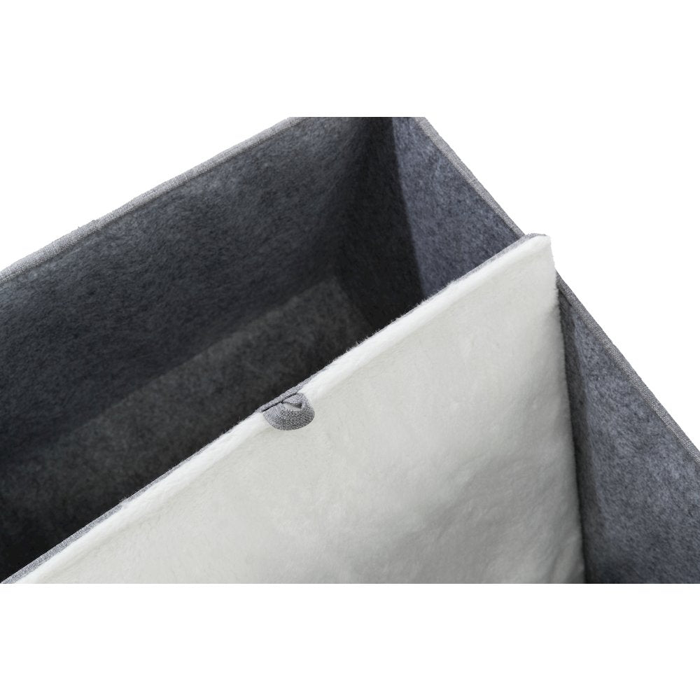Saul 25" Cat Tower, 2-Story Cat Condo, Sisal Cat Scratcher, Cat Cube, Gray