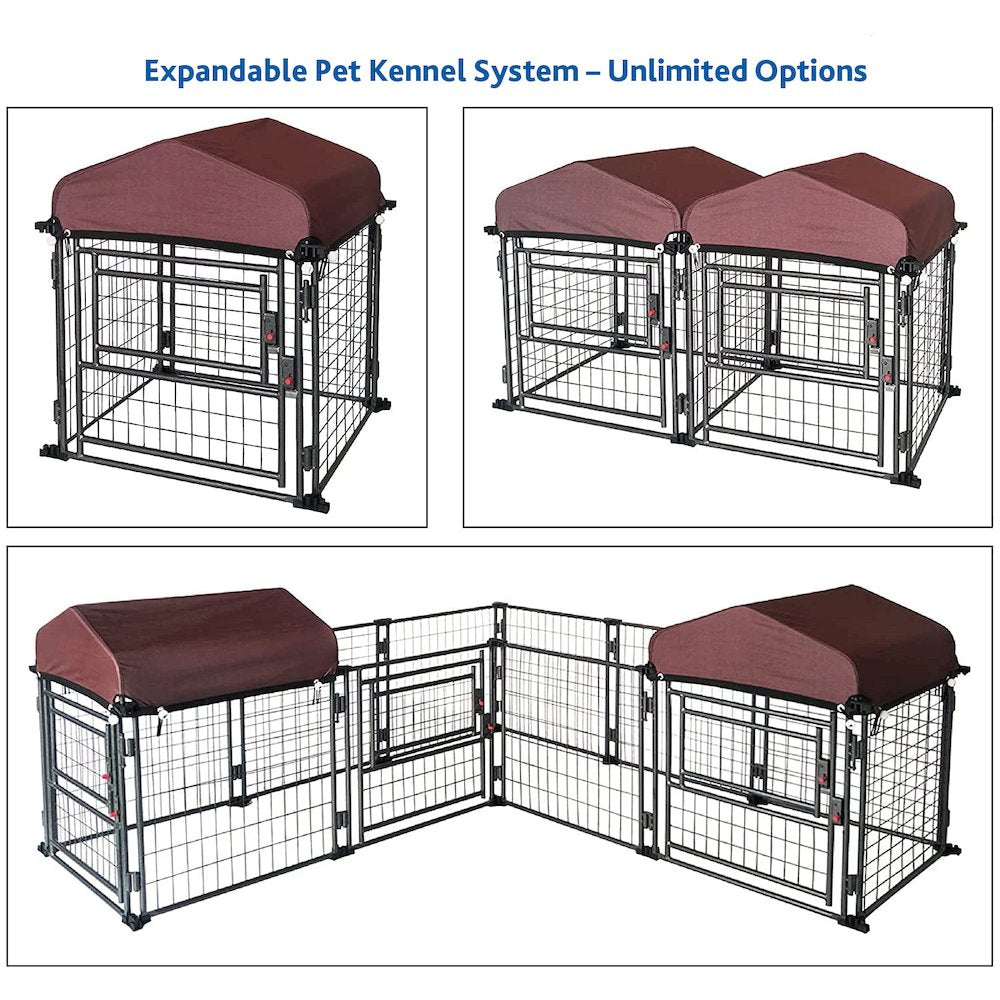 Deluxe Outdoor Dog Kennel, Small