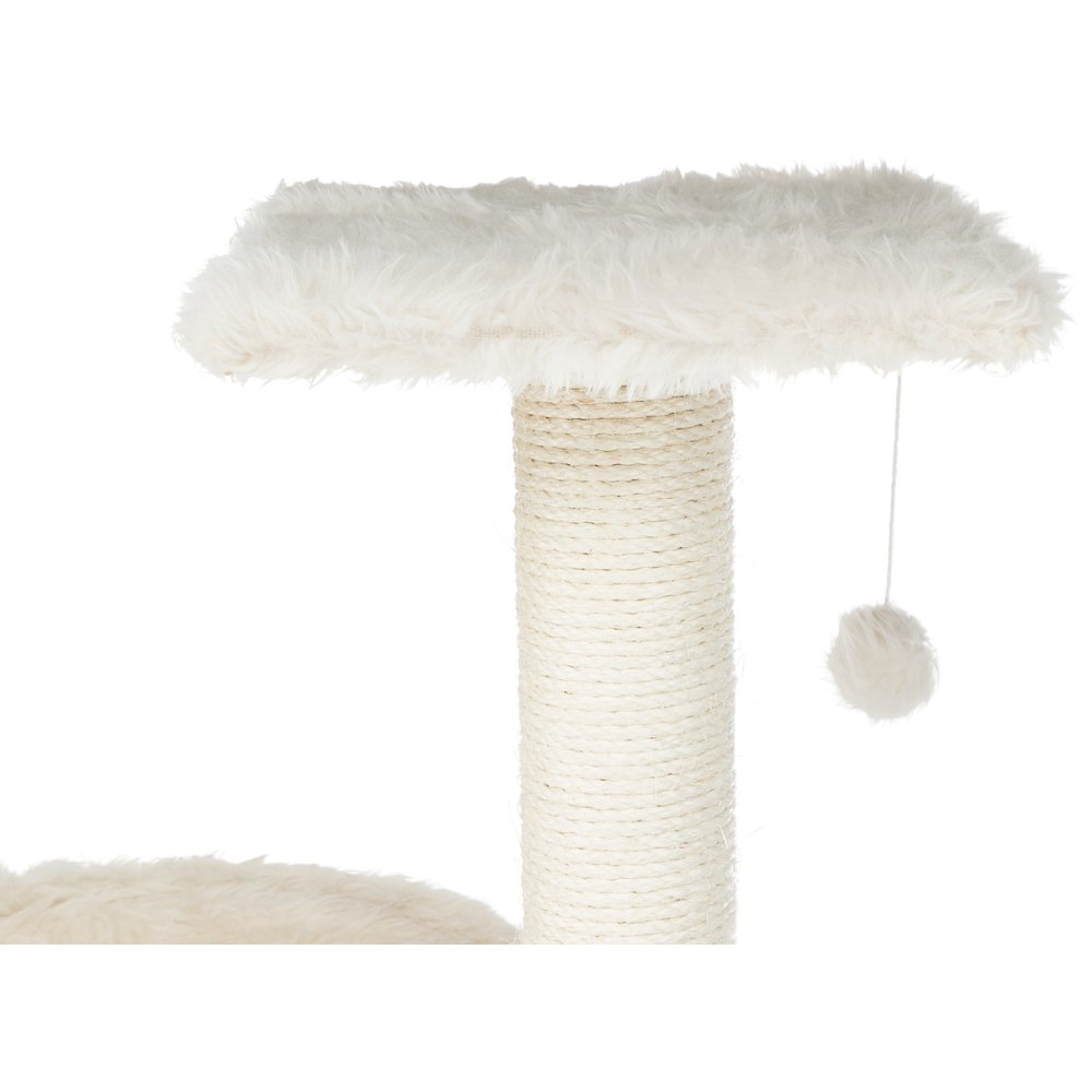 Baza Plush & Jute 52" Cat Tower Scratching Posts Condo Perch Hammock Cat Toy